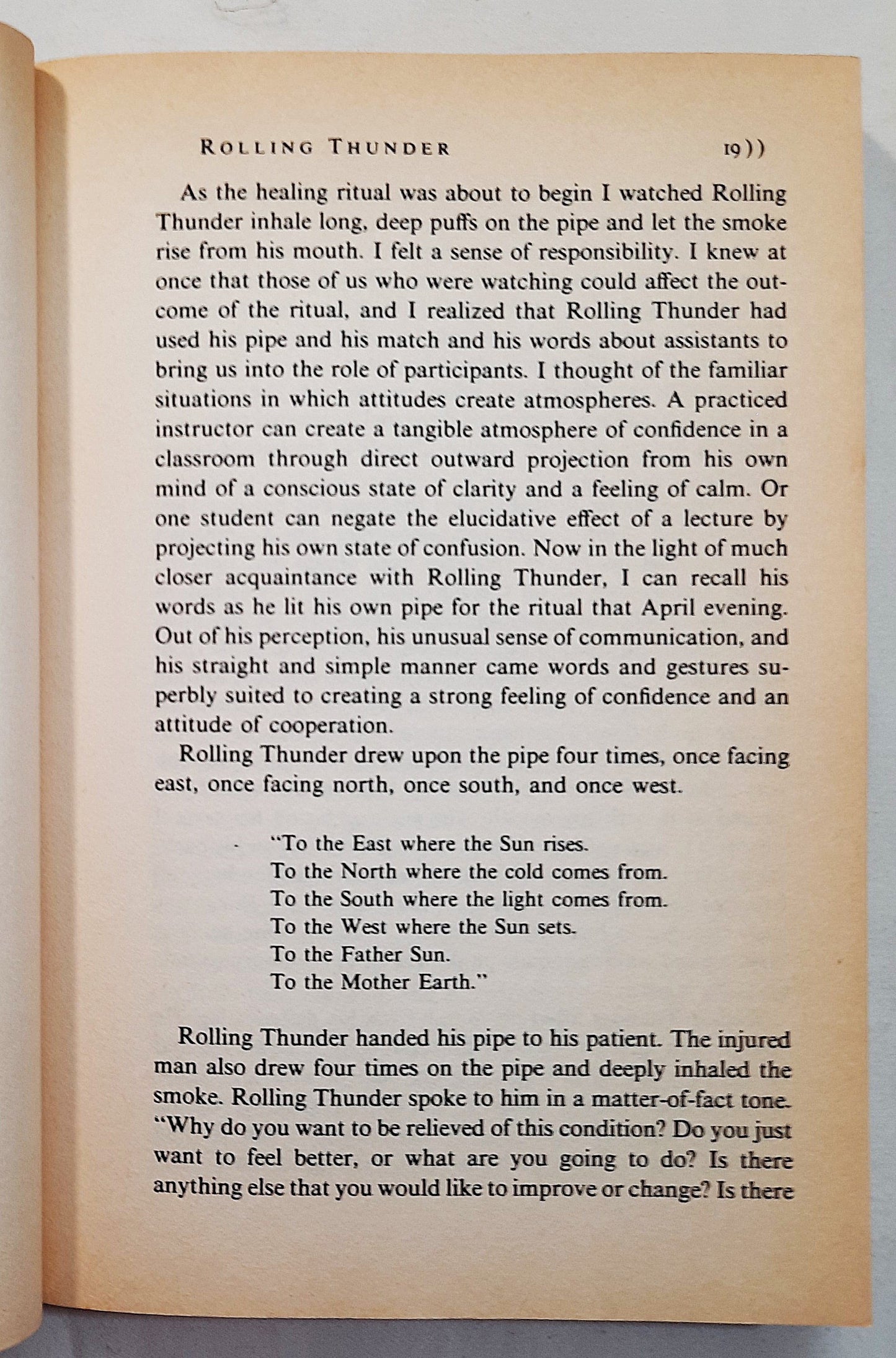 Rolling Thunder by Doug Boyd (Gut, 1974, Broschiert, 273 Seiten, Bantam Doubleday)