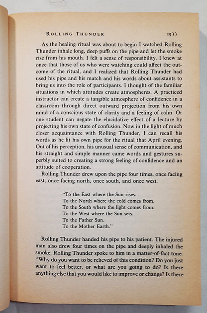 Rolling Thunder by Doug Boyd (Gut, 1974, Broschiert, 273 Seiten, Bantam Doubleday)