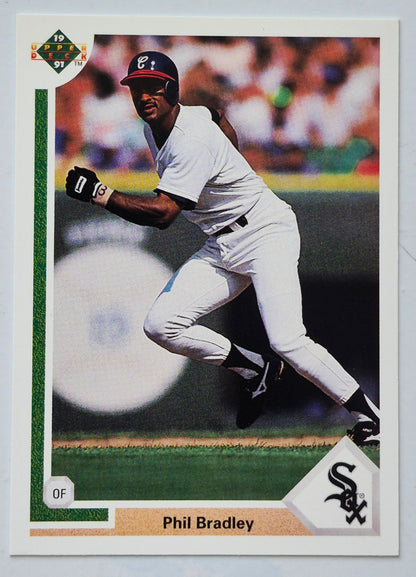 Bradley Phil Chicago White Sox Outfield #641 Upper Deck 1991 Baseball Card