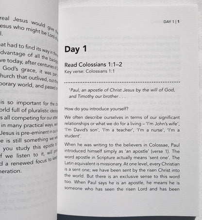 30-Day Devotional: Colossians by Steve Brady; Elizabeth McQuiod (New, 2018, Pbk, 96 pgs, Keswick)