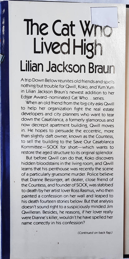 Die Katze, die so hoch hinaus wollte von Lilian Jackson Braun (Gut, 1990, HC, 182 Seiten, G.P. Putnam's Sons)
