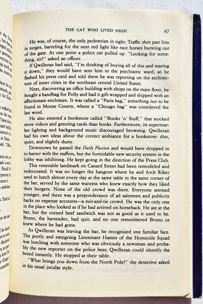 Die Katze, die so hoch hinaus wollte von Lilian Jackson Braun (Gut, 1990, HC, 182 Seiten, G.P. Putnam's Sons)