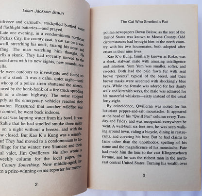The Cat Who Smelled a Rat #23 by Lilian Jackson Braun (Good, 2002, Pbk, 304 pages, Penguin Publishing)