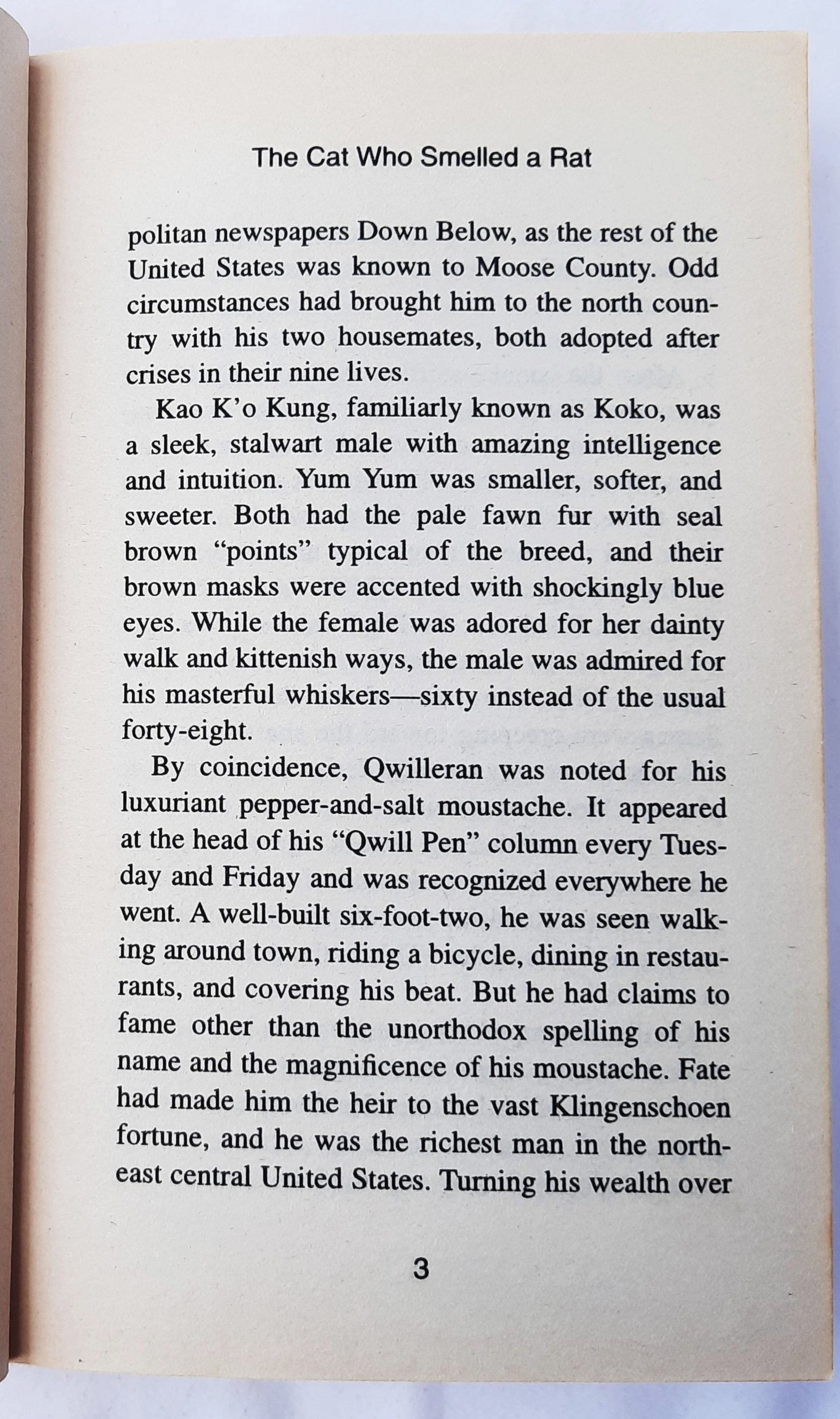 The Cat Who Smelled a Rat #23 by Lilian Jackson Braun (Good, 2002, Pbk, 304 pages, Penguin Publishing)