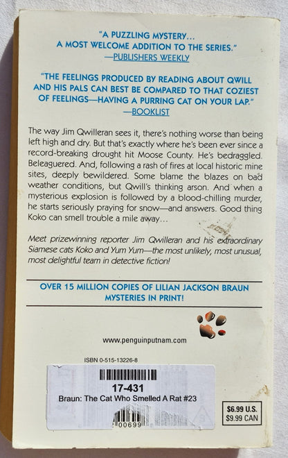 The Cat Who Smelled a Rat #23 by Lilian Jackson Braun (Good, 2002, Pbk, 304 pages, Penguin Publishing)