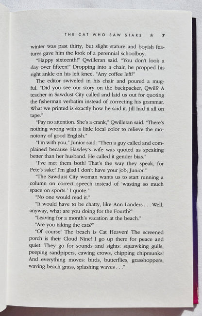 Die Katze, die Sterne sah #21 von Lilian Jackson Braun (Sehr gut, 1999, Gebunden, 227 Seiten, G.P. Putnam's Sons)