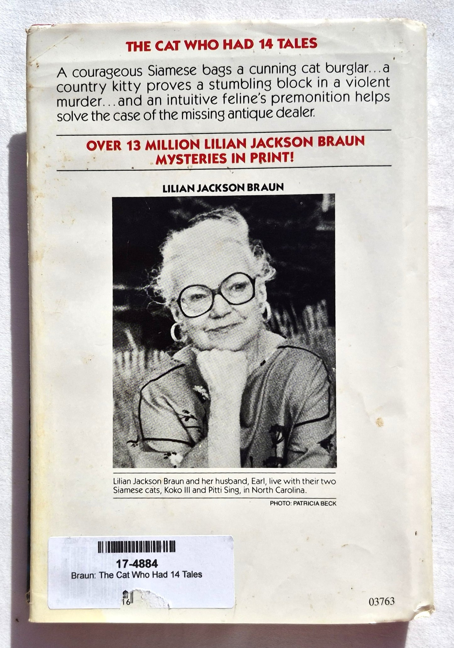 The Cat Who Had 14 Tales #1 von Lilian Jackson Braun (Gut, 1988, HC, 244 Seiten, Jove)