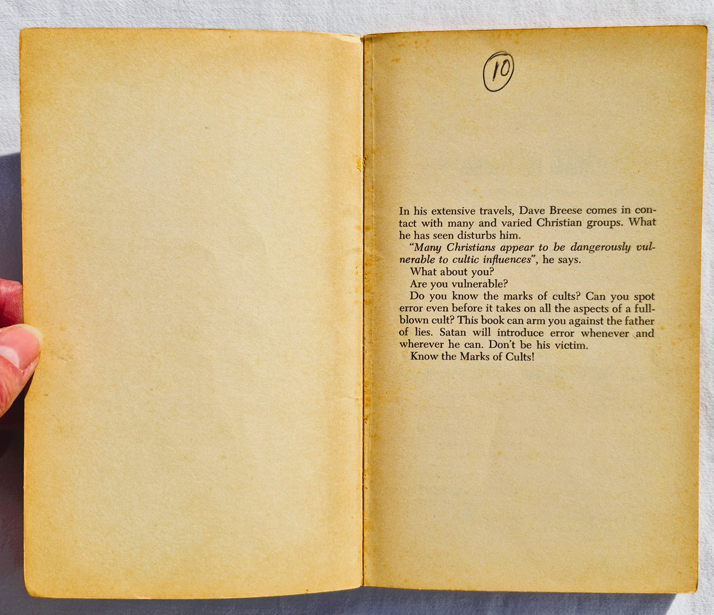 Die Kennzeichen von Sekten: Die 12 grundlegenden Irrtümer falscher Religion von Dave Breese (Gut, 1975, Tb, 128 Seiten, Victor Books)