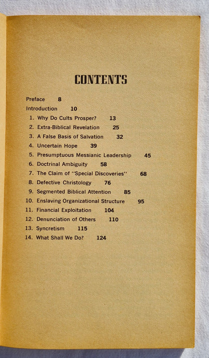 Die Kennzeichen von Sekten: Die 12 grundlegenden Irrtümer falscher Religion von Dave Breese (Gut, 1975, Tb, 128 Seiten, Victor Books)
