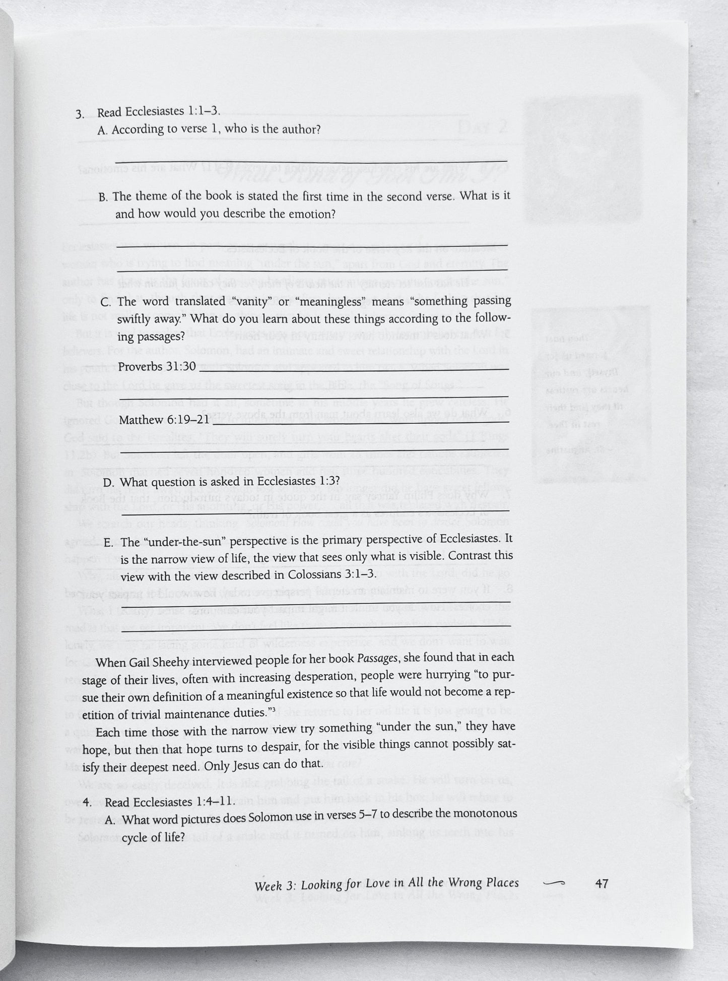 Falling in Love with Jesus Workbook von Dee Brestin & Kathy Troccoli (Sehr gut, 2001, Taschenbuch, 207 Seiten, W Publishing Co.)
