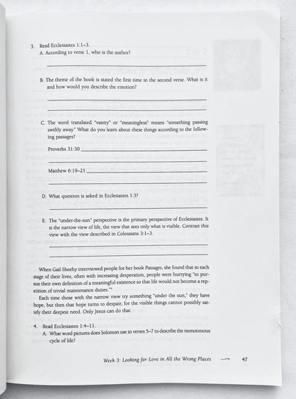 Falling in Love with Jesus Workbook von Dee Brestin & Kathy Troccoli (Sehr gut, 2001, Taschenbuch, 207 Seiten, W Publishing Co.)