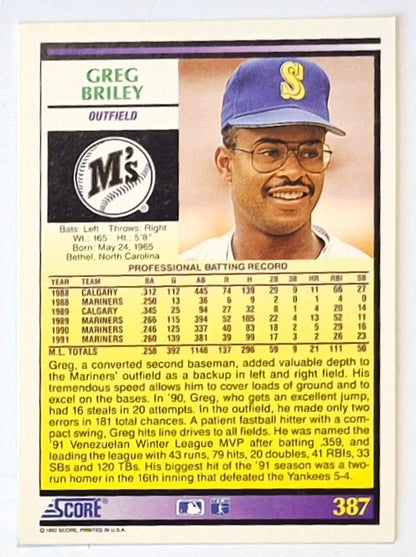 Scott Bailes California Angels Relief Pitcher 1992 Score #331 Baseballkarte (Exzellent)
