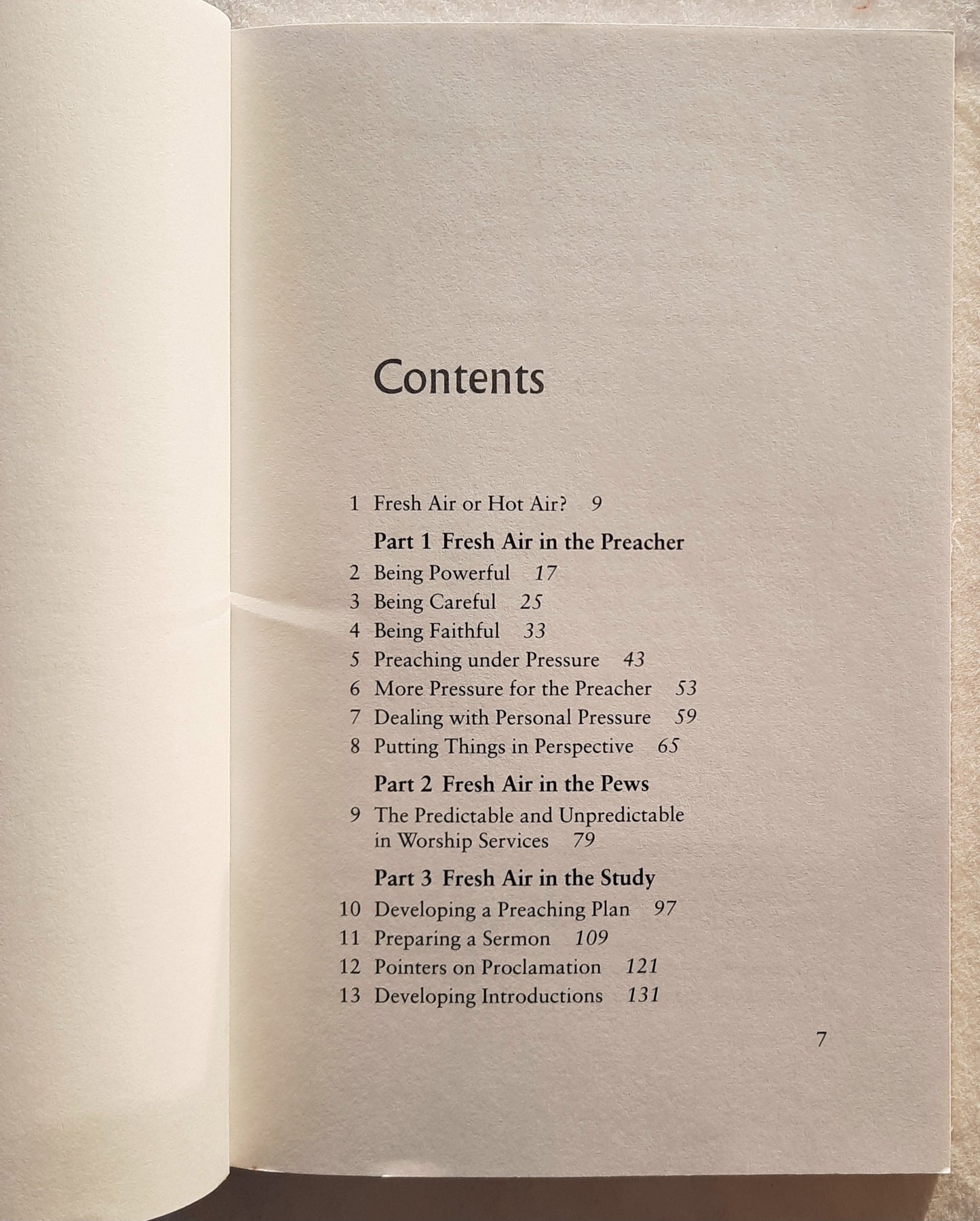 Fresh Air in the Pulpit: Challenges and Encouragement from a Seasoned Preacher by D. Stuart Briscoe (Very good, 1994, Pbk, 189 pages, Baker Book House)