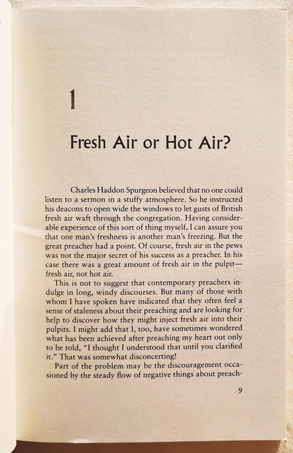 Frischer Wind auf der Kanzel: Herausforderungen und Ermutigungen von einem erfahrenen Prediger von D. Stuart Briscoe (Sehr gut, 1994, Pbk, 189 Seiten, Baker Book House)