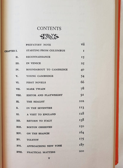 Howells: His Life and World von Van Wyck Brooks (Gut, 1959, HC, 296 Seiten, E.P. Dutton & Co.)