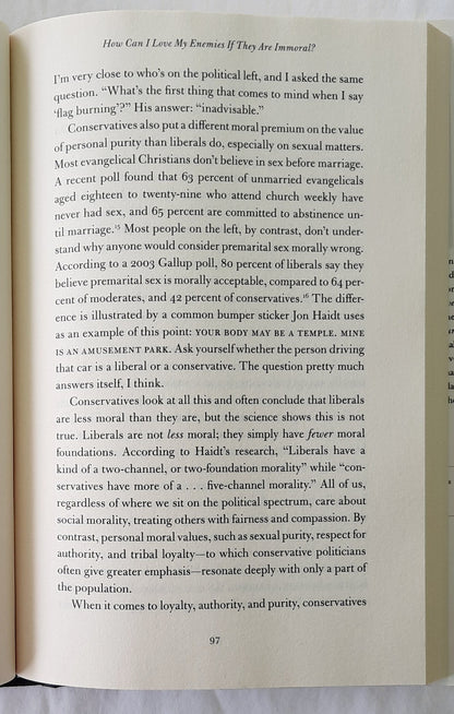 Love Your Enemies: How Decent People Can Save America From the Culture of Contempt von Arthur C. Brooks (Sehr gut, 2019, gebunden, 242 Seiten, Broadside Books)