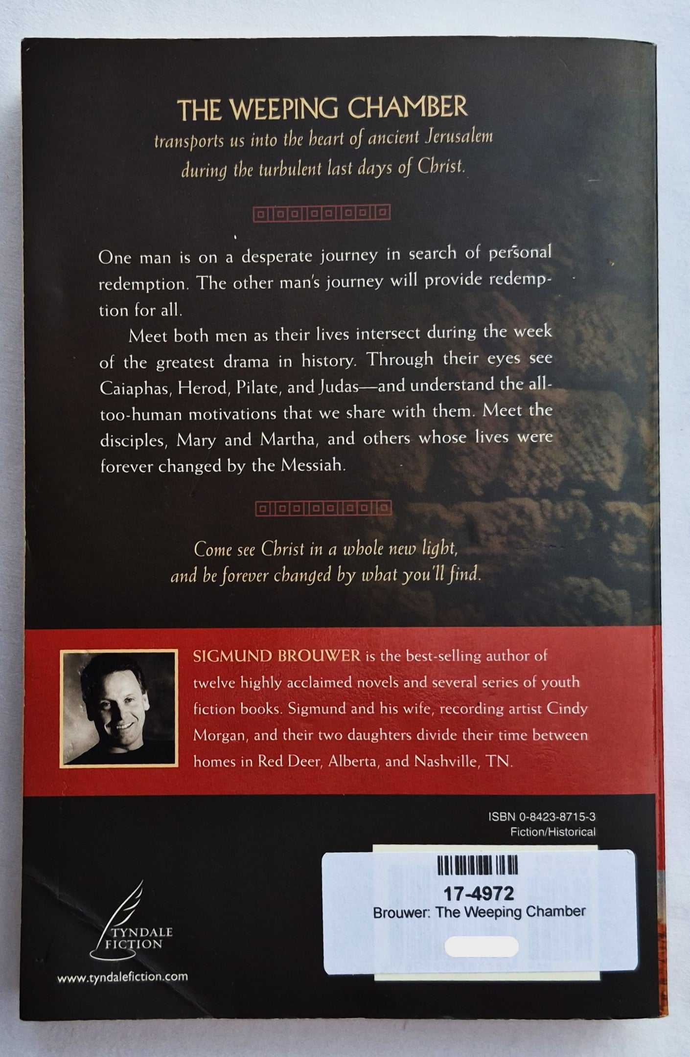 The Weeping Chamber von Sigmund Brouwer (Gut, 1998, TB, 320 Seiten, Tyndale Fiction)