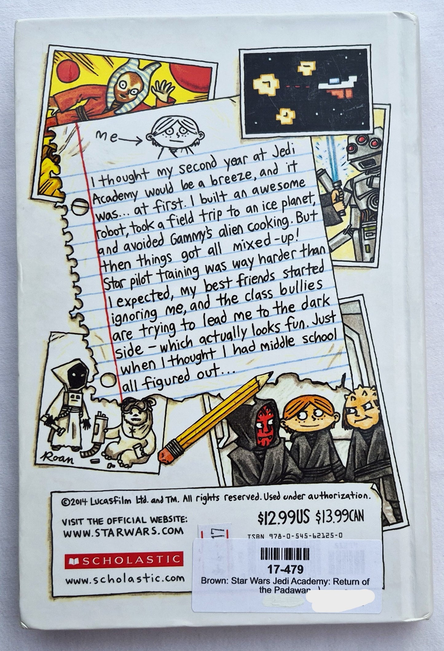 Star Wars Jedi Academy: Die Rückkehr des Padawan von Jeffrey Brown (Sehr gut, 2014, HC, 192 Seiten, Scholastic)