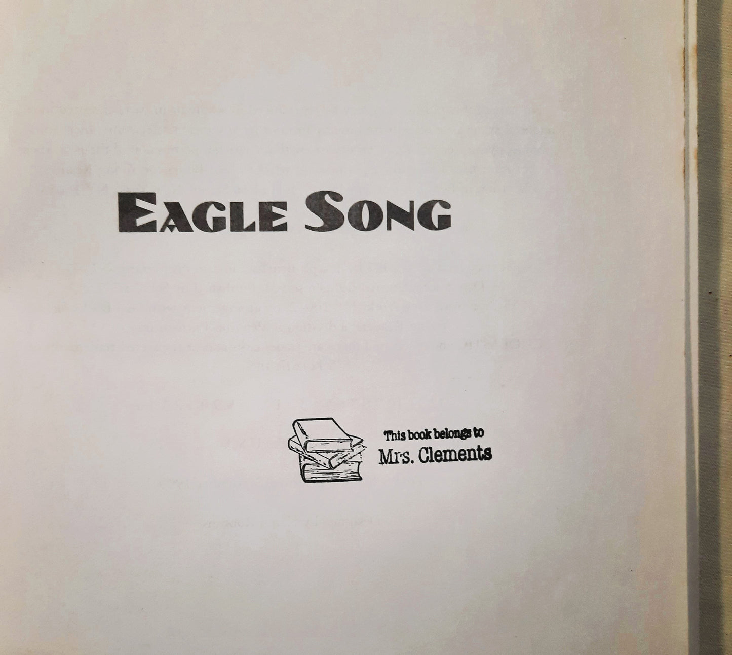 Eagle Song von Joseph Bruchac; Andreasen Dan (Gut, 1999, TB, 80 Seiten, Scholastic)