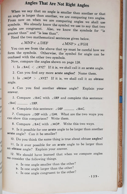 Moving Ahead in Arithmetic Book Five by Leo Brueckner; Foster Grossnickle (Good, 1963, HC, 378 pages, Holt, Rinehart and Winston)