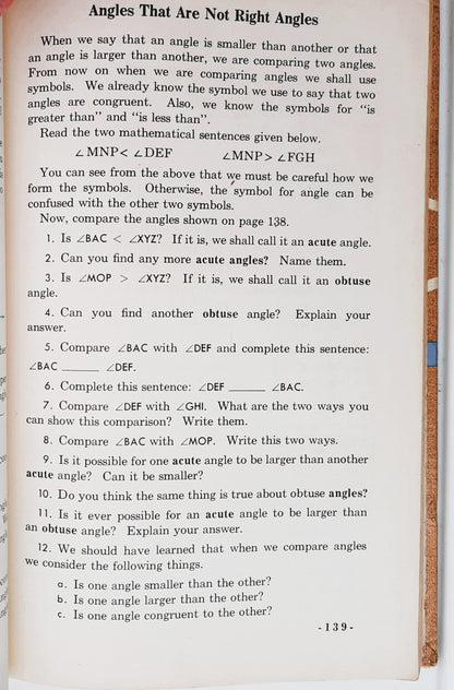 Moving Ahead in Arithmetic Book Five by Leo Brueckner; Foster Grossnickle (Gut, 1963, Geb., 378 Seiten, Holt, Rinehart and Winston)