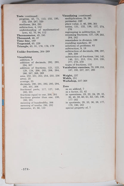 Moving Ahead in Arithmetic Book Five by Leo Brueckner; Foster Grossnickle (Good, 1963, HC, 378 pages, Holt, Rinehart and Winston)