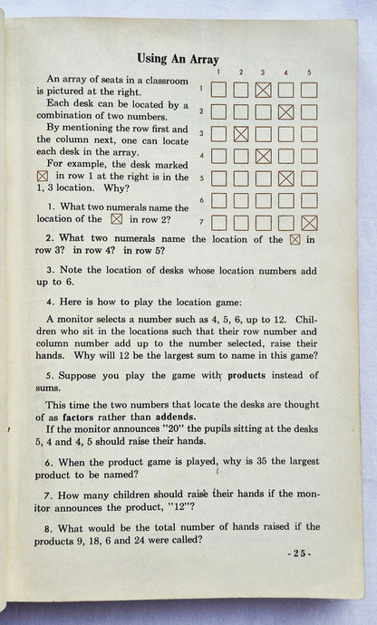 Moving Ahead in Arithmetic Book Five by Leo Brueckner; Foster Grossnickle (Gut, 1963, Geb., 378 Seiten, Holt, Rinehart and Winston)