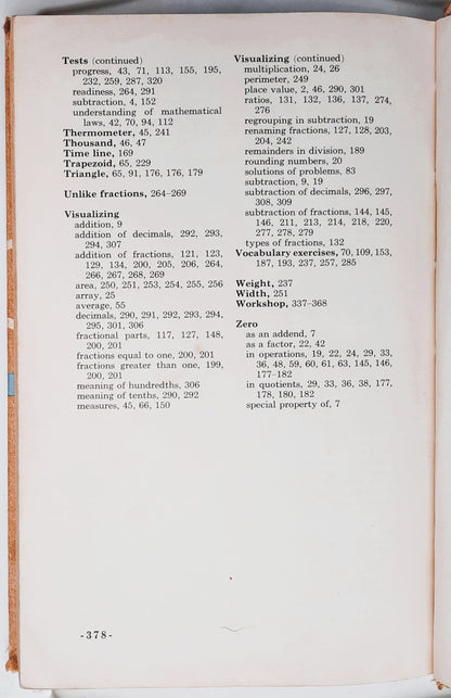 Moving Ahead in Arithmetic Book Five by Leo Brueckner; Foster Grossnickle (Gut, 1963, Geb., 378 Seiten, Holt, Rinehart and Winston)