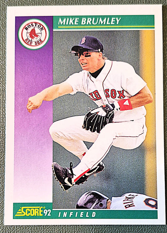 Brumley Mike Boston Red Sox Infield #363 1992 Score Baseball Card