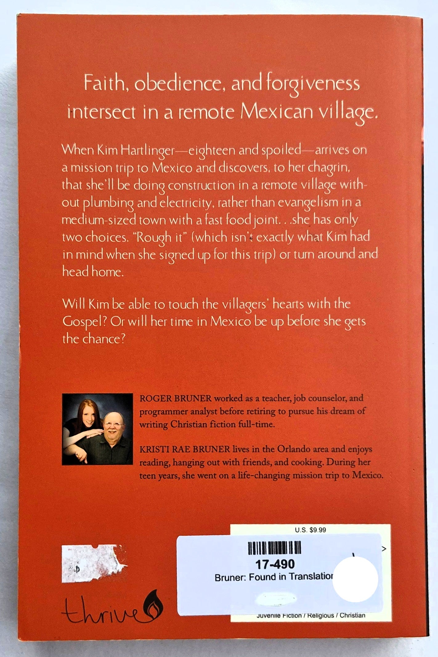 Found in Translation by Roger Bruner (Very good, Pbk, 2011, Barbour, 365 pages)