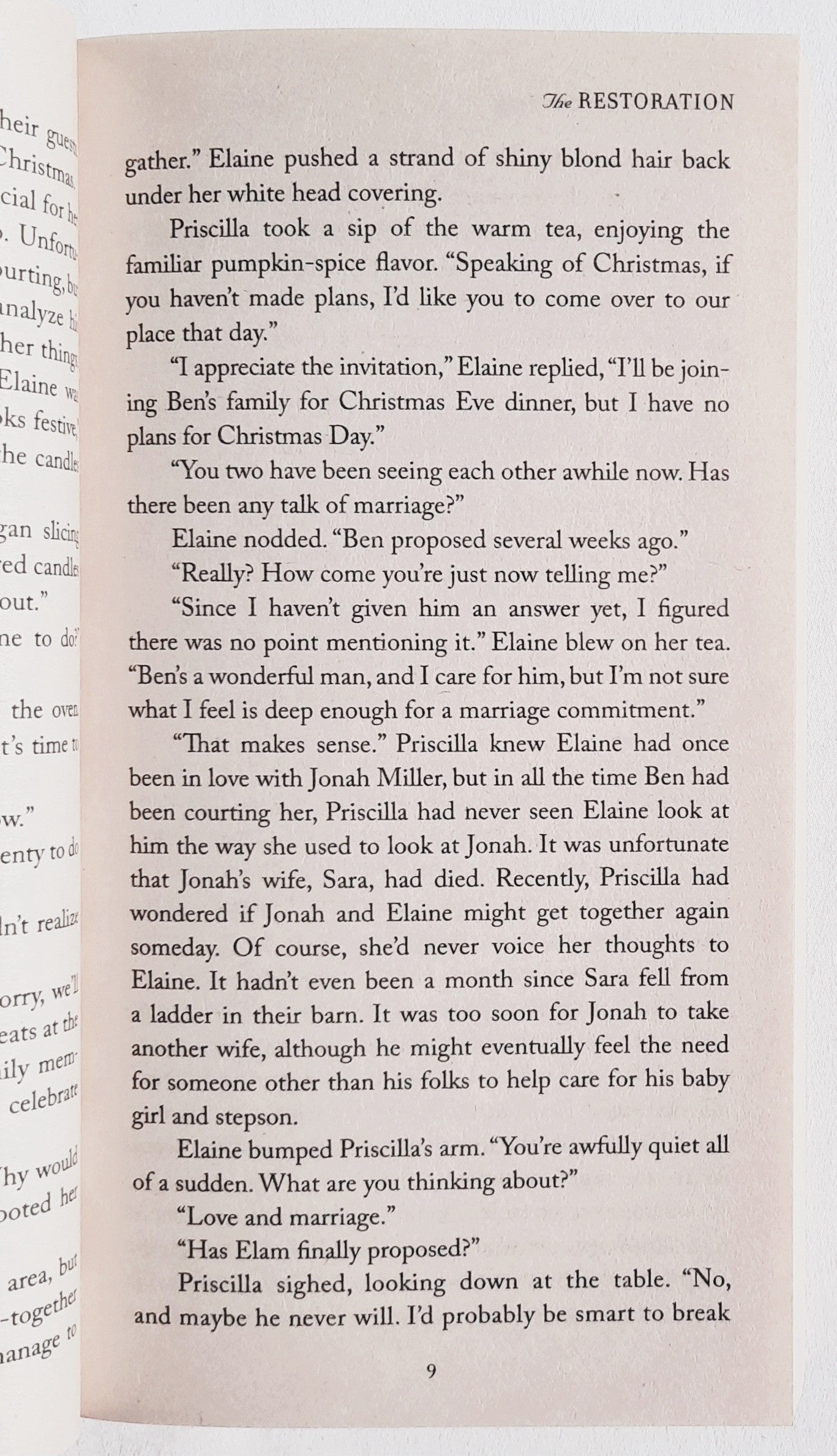 The Restoration #3 Wanda E. Brunstetter (Prairie State Friends, New, 2016. Pbk, 351 pages, Barbour)