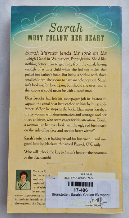 Sarahs Entscheidung von Wanda E. Brunstetter (Brides of Lehigh Canal #3, Neu, 2018, Taschenbuch, 288 Seiten, Barbour)