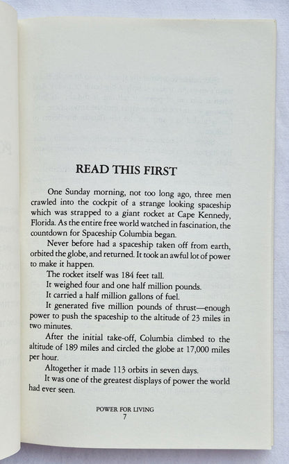 Power for Living by Jamie Buckingham (Very Good, 1984, Pbk, 144 pages, Arthur S. DeMoss Foundation)