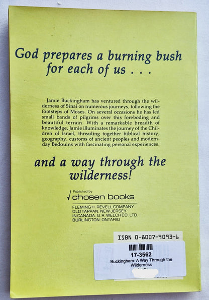A Way Through the Wilderness von Jamie Buckingham (Gut, 1983, Taschenbuch, 202 Seiten, Chosen Books)