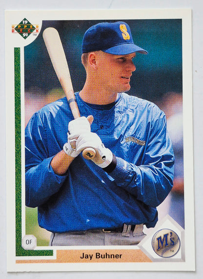 Buhner Jay Seattle Mariners Outfield #128 Upper Deck 1991 Baseball Card