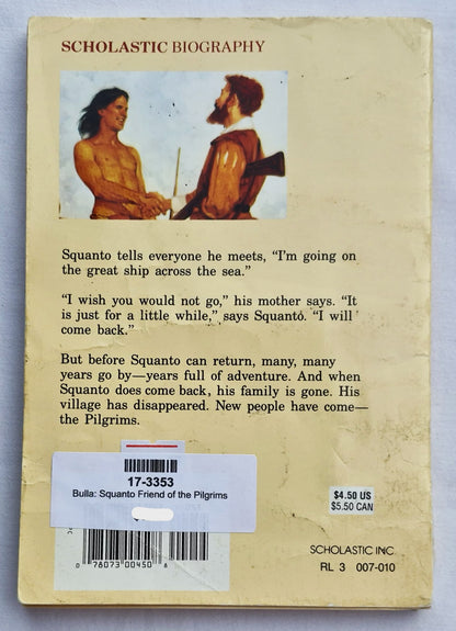 Squanto Freund der Pilger von Clyde Robert Bulla (Gut, 1982, TB, 112 Seiten, Scholastic)
