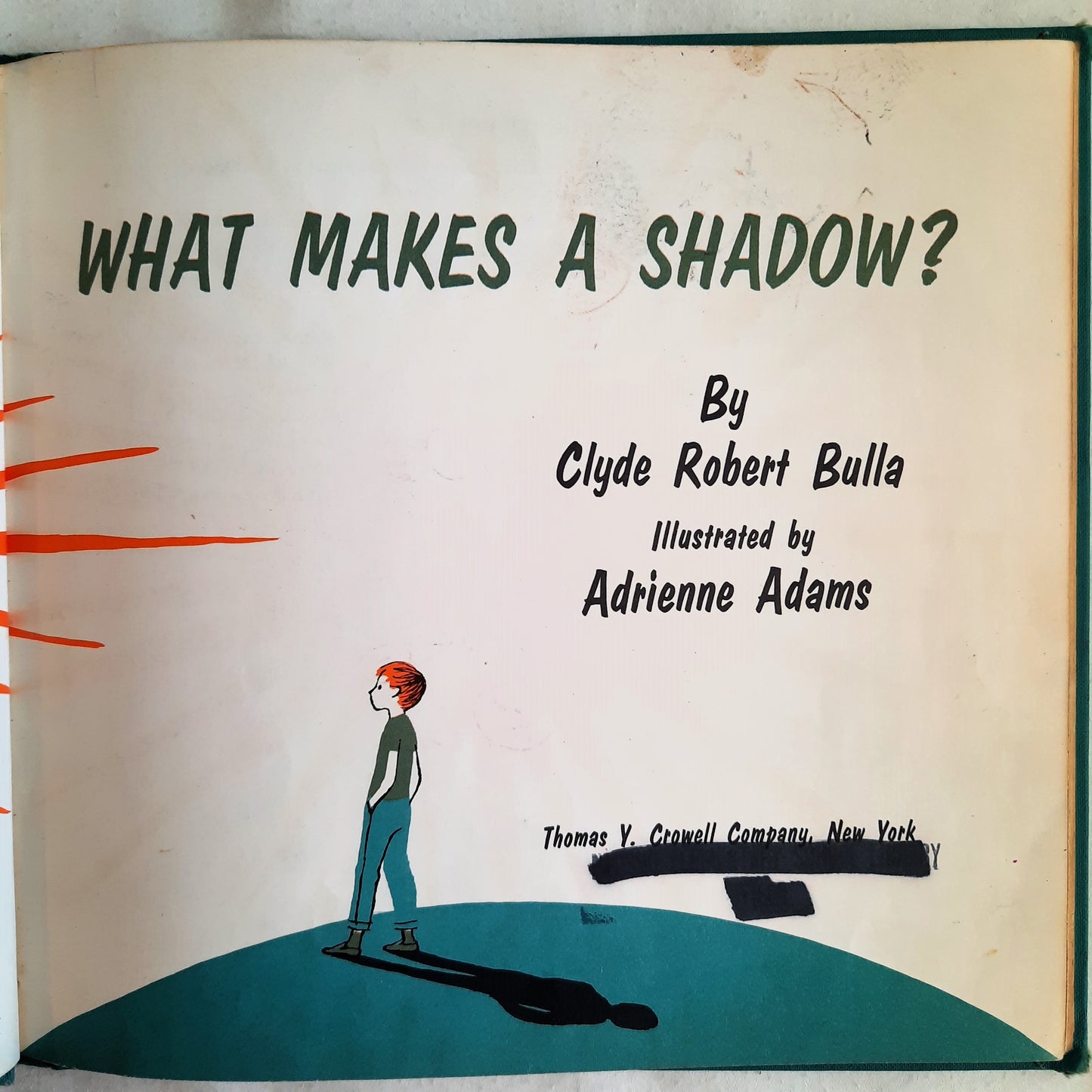 What Makes a Shadow? by Clyde Robert Bulla; Adrienne Adams (Good, 1962, HC, Let's Read and Find Out)