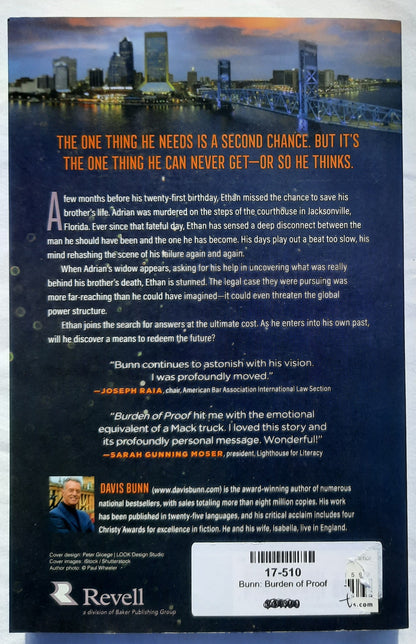 Burden of Proof by Davis Bunn (New, 2020, Pbk, 308 pages, Revell)