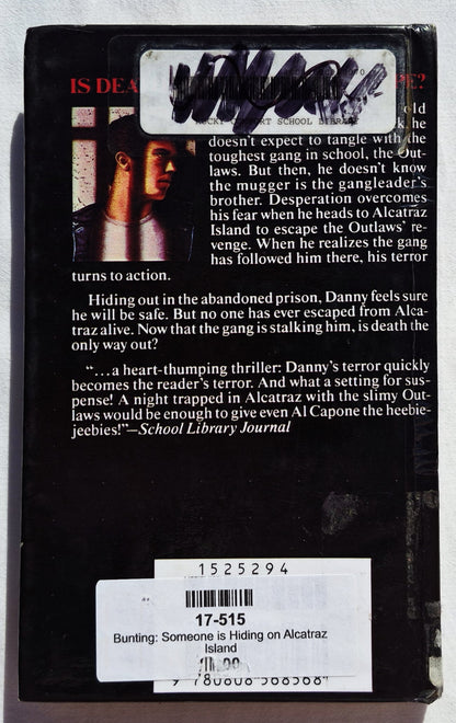 Someone is Hiding on Alcatraz Island by Eve Bunting (Good, 1994, HC, 136 pages, Berkley)