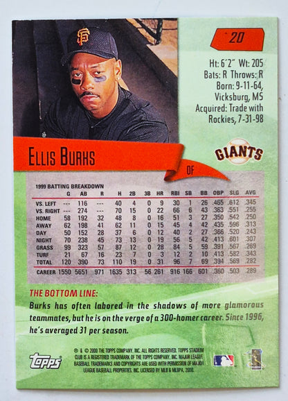 TOPPS 2000 Stadium Club Scott Brosius New York Yankees #59 Baseballkarte TOPPS