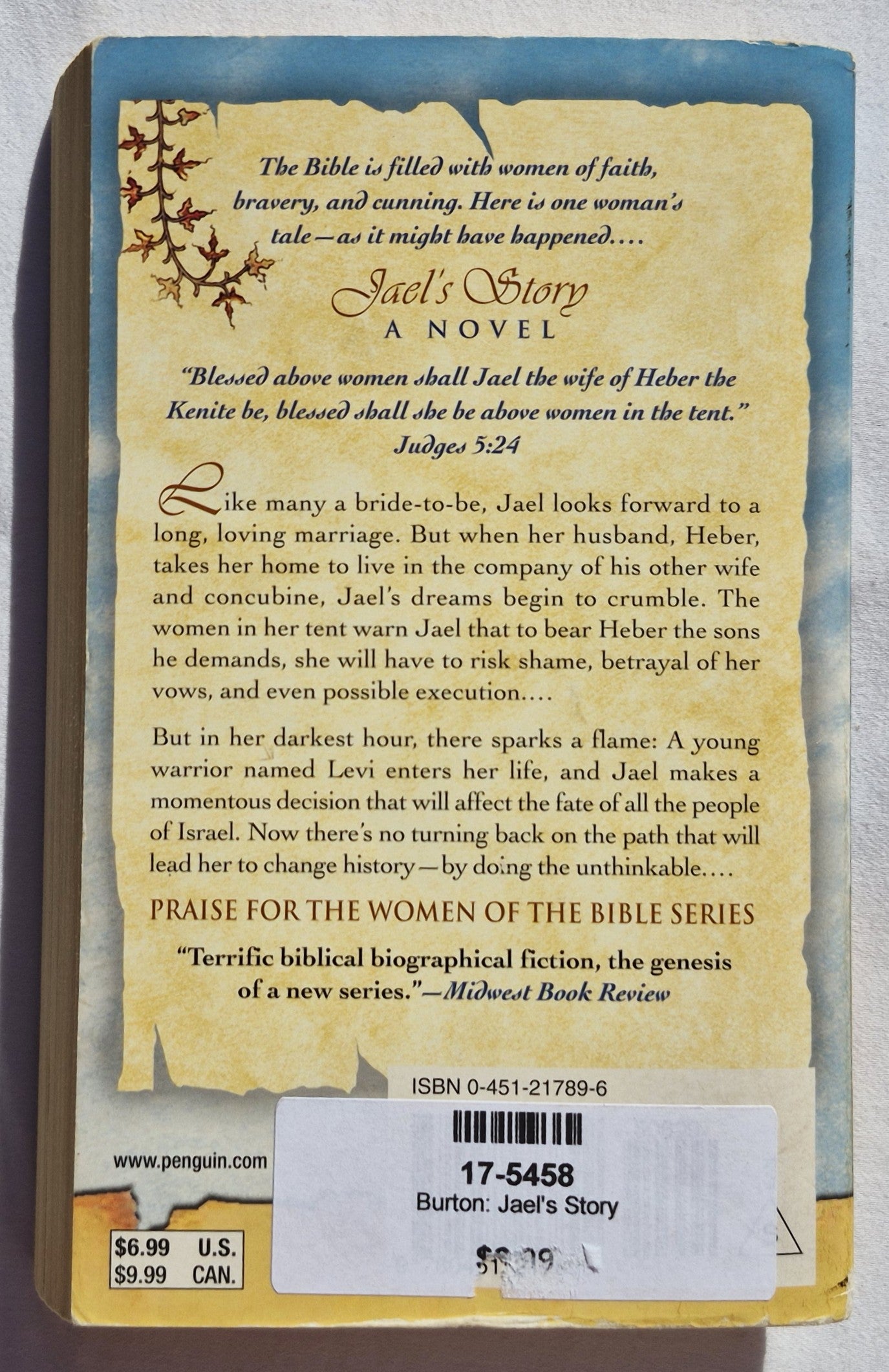 Women of the Bible: Jael's Story von Ann Burton (Gut, 2006, Taschenbuch, 282 Seiten, Signet Book)