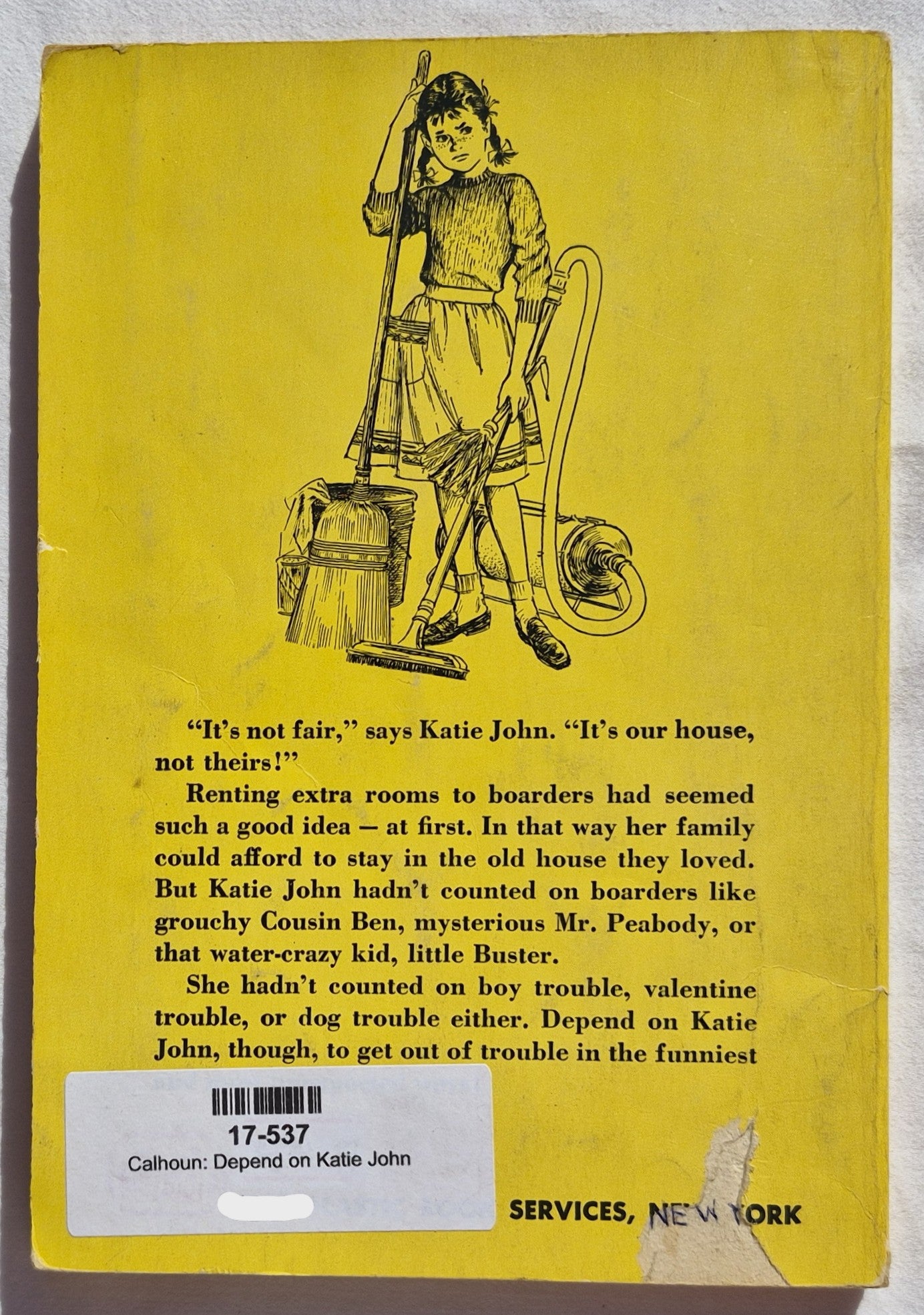 Depend on Katie John von Mary Calhoun (Gut, 1963, Taschenbuch, 186 Seiten, Scholastic)