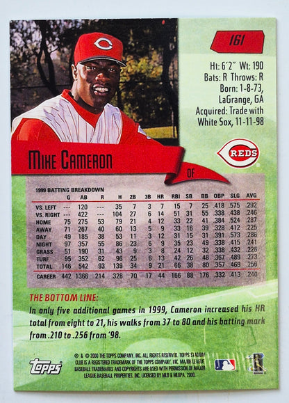 TOPPS 2000 Stadium Club Mike Cameron Cincinnati Reds #161 Baseballkarte TOPPS