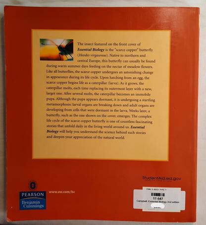 Essential Biology 2nd edition by Neil Campbell & Jane Reece (Very good, 2003, Pbk, Pearson)