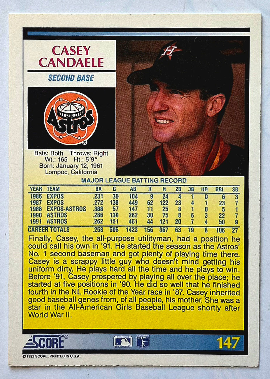 Scott Bailes California Angels Relief Pitcher 1992 Score #331 Baseballkarte (Exzellent)