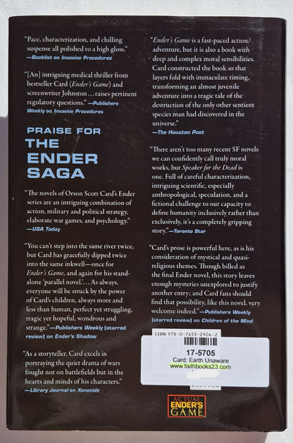 Earth Unaware von Orson Scott Card; Aaron Johnston (Die erste Formic-Krieg #1, Sehr gut, 2012, HC, 368 Seiten, Tom Doherty Associates)