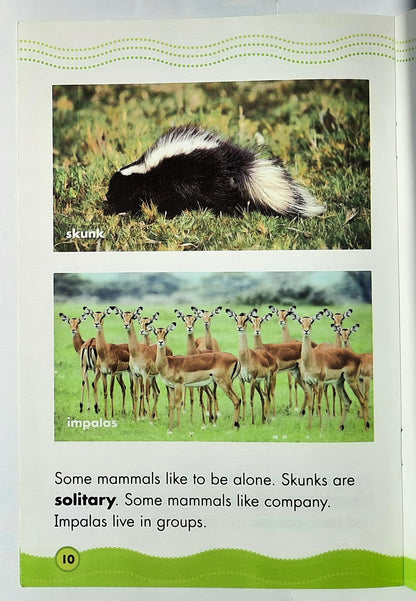 Science Vocabulary Readers: Marvelous Mammals by Lydia Carlin (Very good, 2009, Pbk, 16 pages, Scholastic)