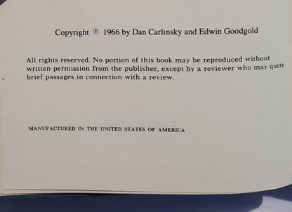 Trivia and More Trivia by Dan Carlinsky; Edwin Goodgold (Very good, 1966, HC, 268 pages, Castle Books)