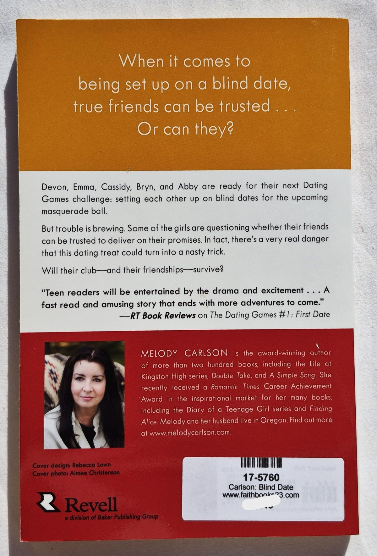 Blind Date von Melody Carlson (The Dating Games #2, Sehr gut, 2014, Pbk, 216 Seiten, Revell)