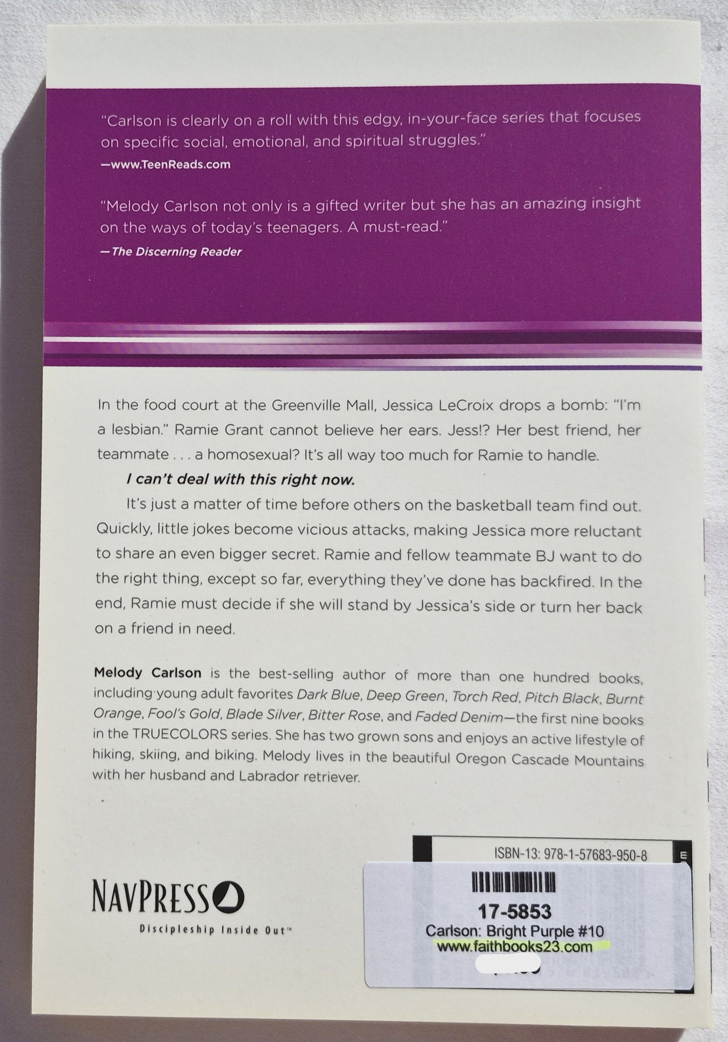 Bright Purple von Melody Carlson (True Colors #10, Neu, 2006, TB, 213 Seiten, NavPress)